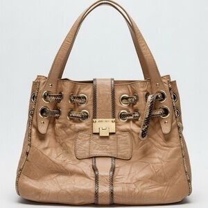 Jimmy Choo Brown Leather Shoulder Bag